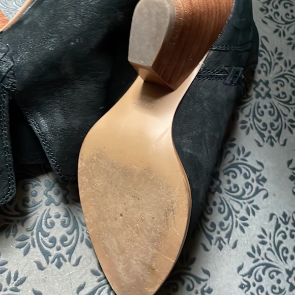 FRYE BLACK leather suede ankle boot - Picture 6 of 10